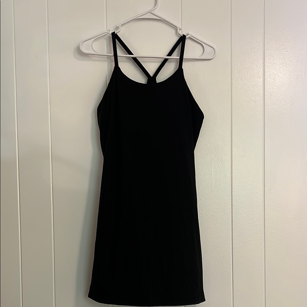Tennis Black Strappy Dress